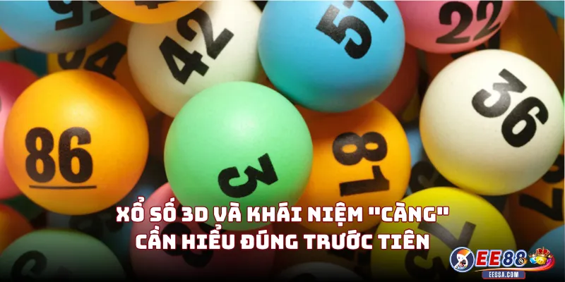 Bắt Càng 3D: Kỹ Thuật Chọn Số Và Tư Duy Đặt Cược Có Chiều Sâu 1 Xổ Số 3D Và Khái Niệm "Càng" Cần Hiểu Đúng Trước Tiên